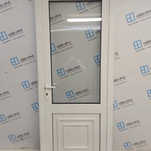 Used White Upvc Back Door 890mm x 2180mm 0487