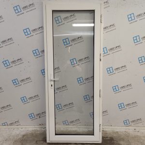 Used White Upvc Back Door (Outwards Opening) 835mm x 2070mm 0392