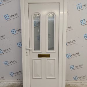 Used White Upvc Front Door 920mm x 2080mm 0346