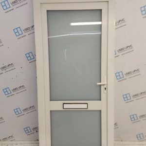Used White Upvc Front Door 925mm x 2040mm 0141
