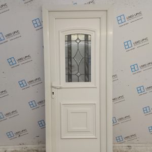 Used White Upvc Back Door 830mm x 2030mm 0699