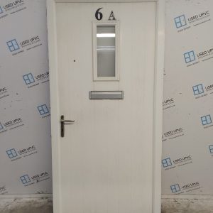 Used White Composite Front Door 1010mm x 2095mm 0392