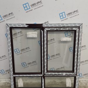 Brand New Rosewood Upvc Window 1240mm x 1260mm SC6W15