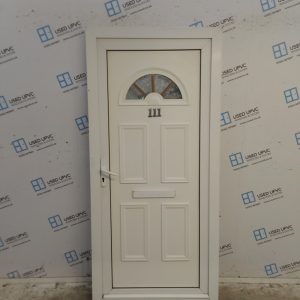 Used White Upvc Front Door 925mm x 1995mm C6064