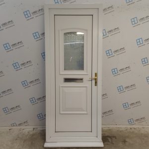 Used White Upvc Front Door 860mm x 2110mm 0780