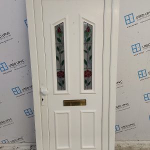 Used White Upvc Front Door 900mm x 2030mm 0537