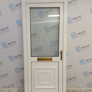 Used White Upvc Front Door 880mm x 2085mm 0290
