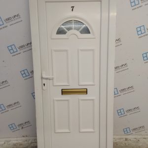 Used White Upvc Front Door 915mm x 2020mm 0578