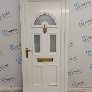 Used White Upvc Front Door 890mm x 2070mm C10D48