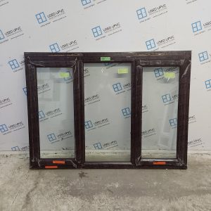 Brand New Rosewood Upvc Window 1790mm x 1315mm (Reduce To 1270mm) LW0051