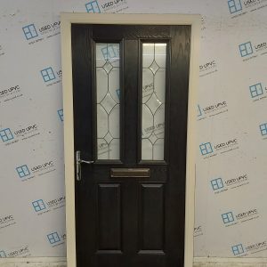 Used Black Composite Front Door 1015mm x 2080mm 0130