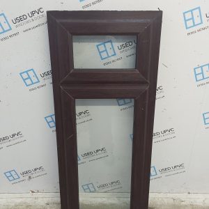 Used Rosewood Upvc Window 595mm x 1410mm SC4017