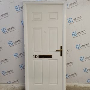 Used White Composite Front Door 920mm x 2090mm 0210