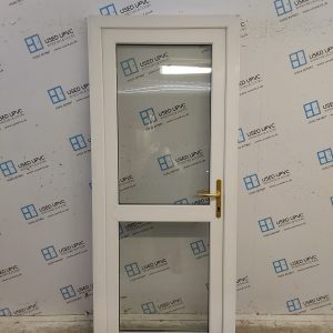 Used White Upvc Back Door 900mm x 2105mm 0043