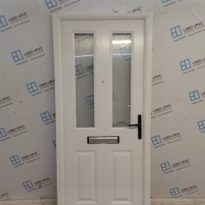 Used White Composite Front Door 905mm x 2020mm C9D31