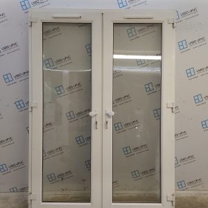 Used White Upvc French Doors 1570mm x 2225mm EA12