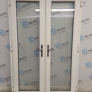 Used White Upvc French Doors 1360mm x 2060mm EA19