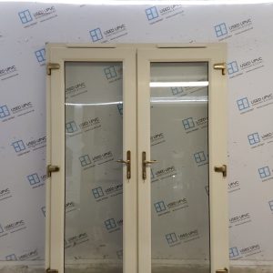 Used Cream Upvc French Doors 1490mm x 2055mm EA10