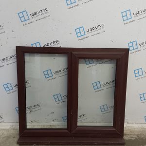 Used Rosewood Upvc Window 1190mm x 1040mm LW0136