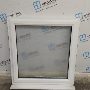 Used White Upvc Window 985mm x 1060mm OBS082