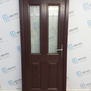 Used Rosewood Composite Back Door 890mm x 2065mm 0732