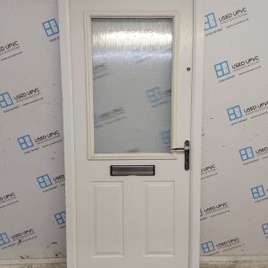 Used White Composite Front Door 920mm x 2100mm 0072