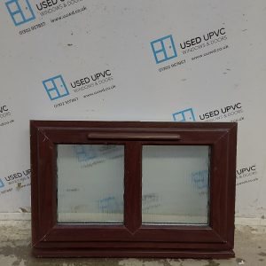 Used Rosewood Upvc Window 895mm x 595mm C4W173