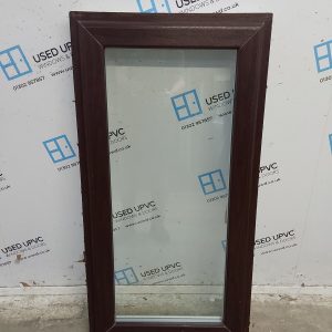 Used Rosewood Upvc Window 610mm x 1190mm C2153