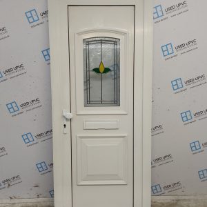 Used White Upvc Front Door 840mm x 2050mm C11D04