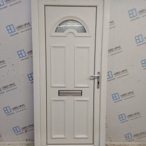 Used White Upvc Front Door 925mm x 2060mm 0335
