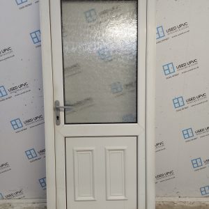 Used White Upvc Back Door 930mm x 2095mm 0034
