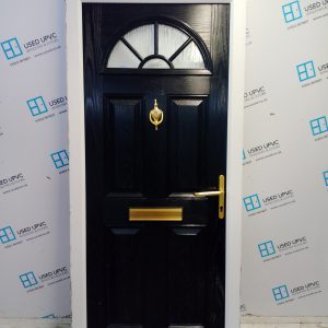 Used Black Composite Front Door 930mm x 2060mm C9D76