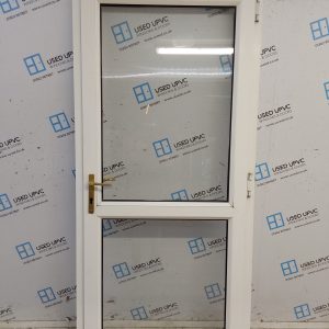 Used White Upvc Back Door (Outwards Opening) 950mm x 2075mm C9D22