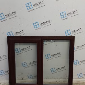 Used Rosewood Upvc Window 1190mm x 1005mm OBS078