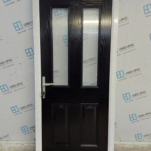 Brand New Black Composite Back Door 955mm x 2050mm ND74