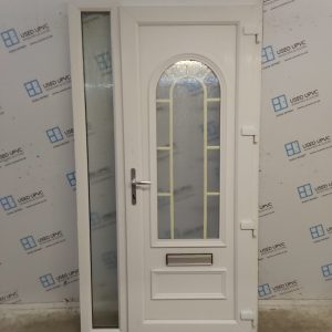 Used White Upvc Front Door And Side Panel (Outwards Opening) 1175mm x 2175mm DS001