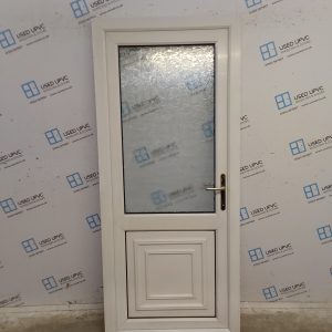 Used White Upvc Back Door 895mm x 2055mm 0169