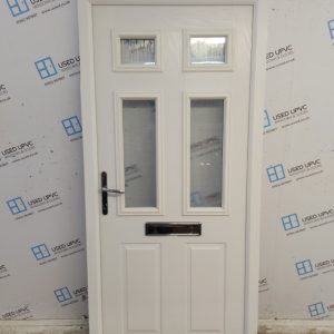 Used White Composite Front Door 920mm x 2020mm 0724