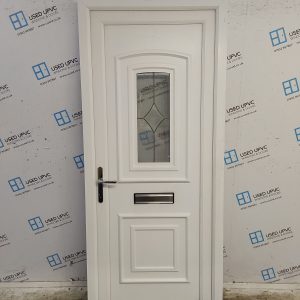 Used White Upvc Front Door 895mm x 2075mm 0476