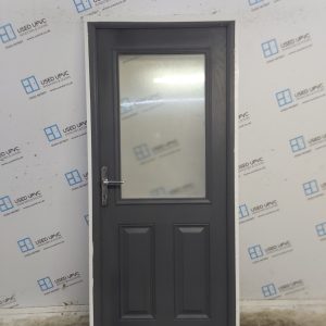 Used Anthracite Grey Composite Back Door 920mm x 2060mm 0034