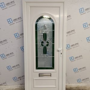 Used White Upvc Front Door 880mm x 2075mm C6077
