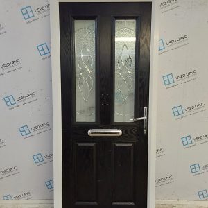 Used Black Composite Front Door 920mm x 2115mm C11D48