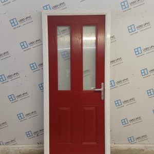 Brand New Red Composite Back Door 915mm x 2090mm ND130