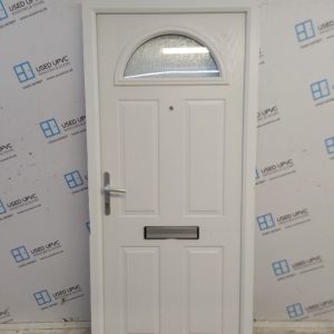 Used White Composite Front Door 905mm x 2005mm 0079