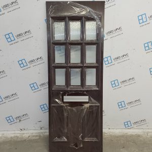 Brand New Rosewood Upvc Front Door Panel 637mm x 1747mm x 28mm NDP10