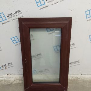 Used Rosewood Upvc Window 620mm x 1040mm C3082