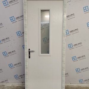 Brand New White Composite Back Door 840mm x 2080mm ND47