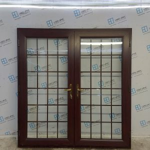 Used Rosewood Upvc French Doors 1940mm x 2035mm EA3