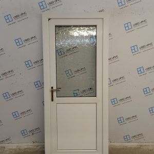 Used White Upvc Back Door 885mm x 2030mm 0057