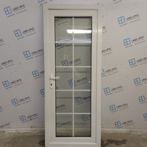Used White Upvc Back Door 825mm x 2060mm C6064